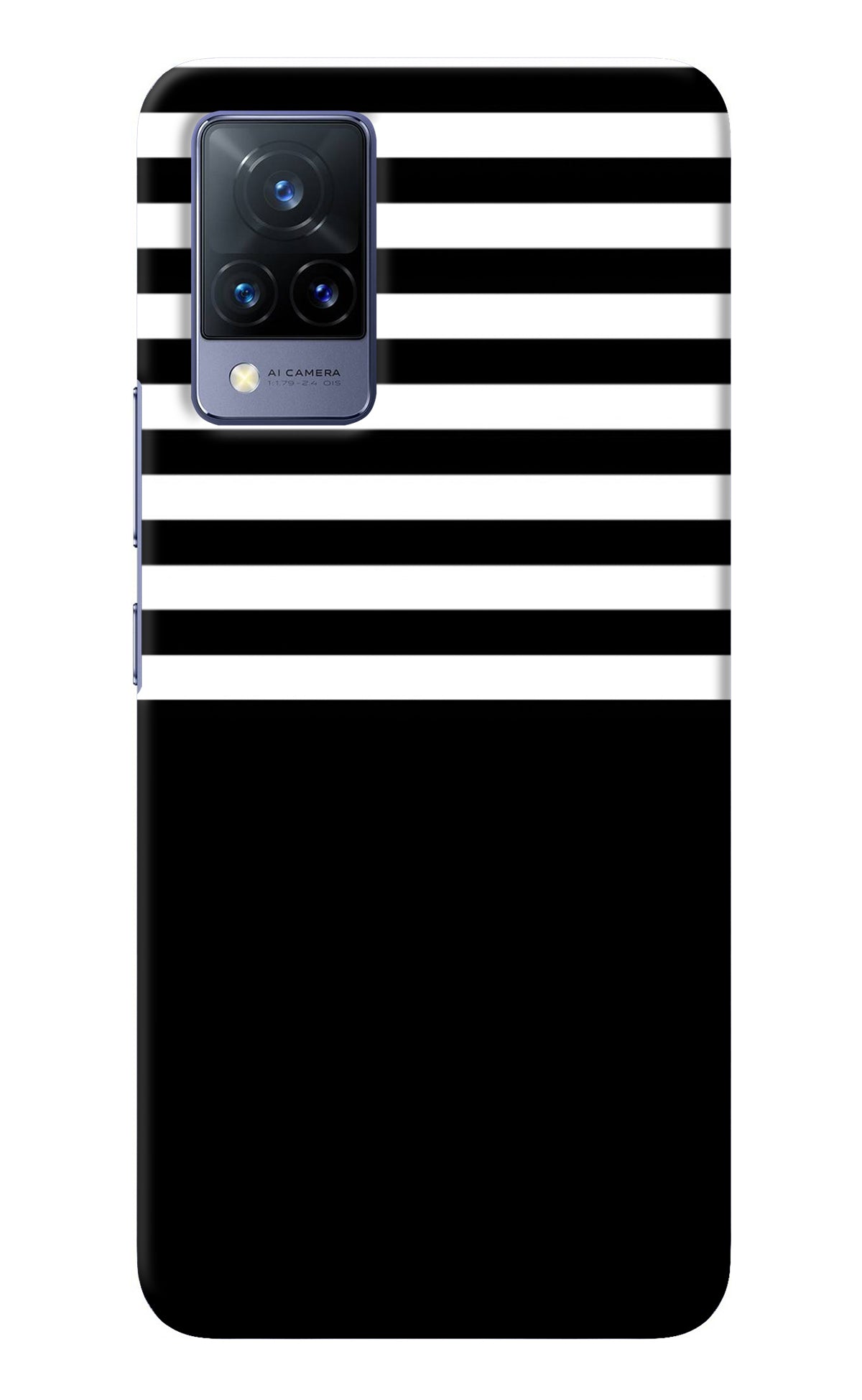 Black and White Print Vivo V21 Back Cover