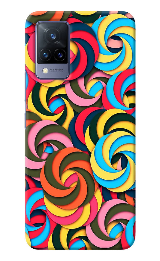 Spiral Pattern Vivo V21 Back Cover