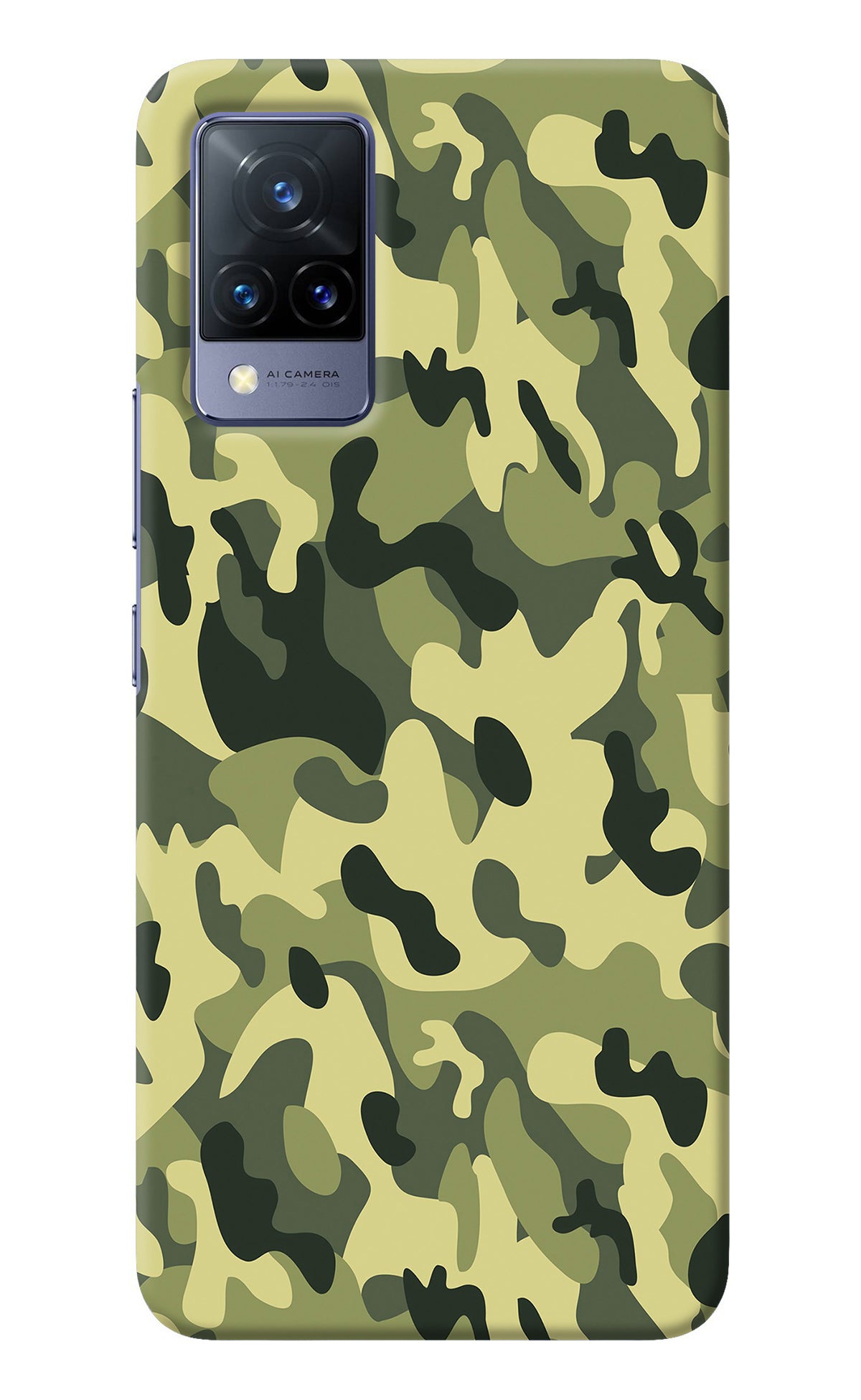 Camouflage Vivo V21 Back Cover