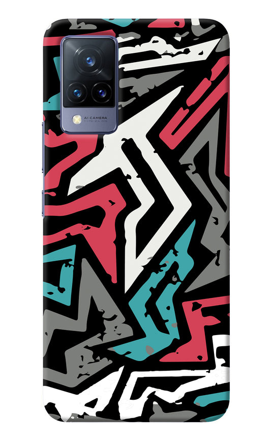 Geometric Graffiti Vivo V21 Back Cover