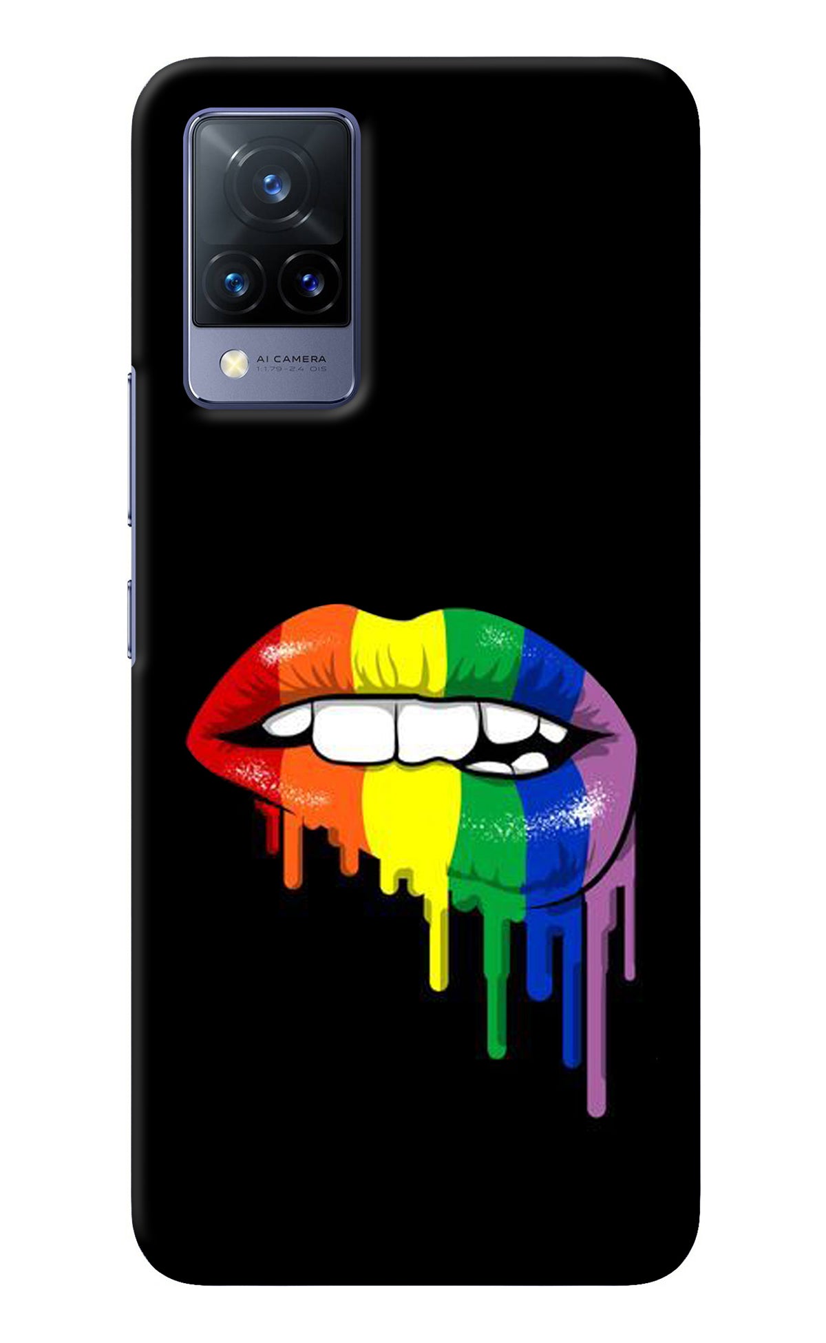 Lips Biting Vivo V21 Back Cover