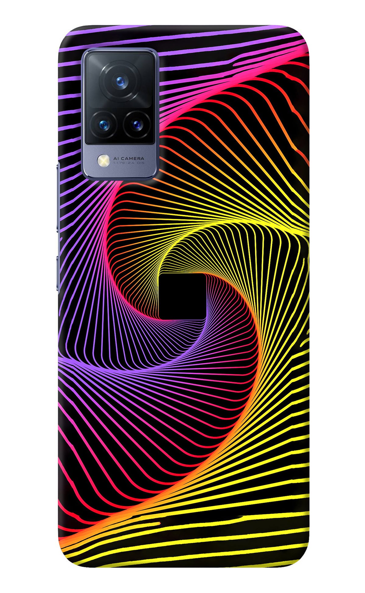 Colorful Strings Vivo V21 Back Cover