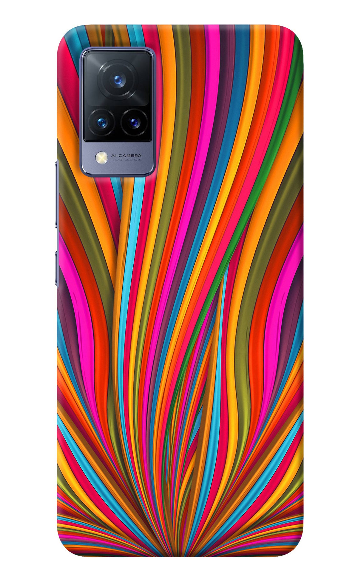 Trippy Wavy Vivo V21 Back Cover