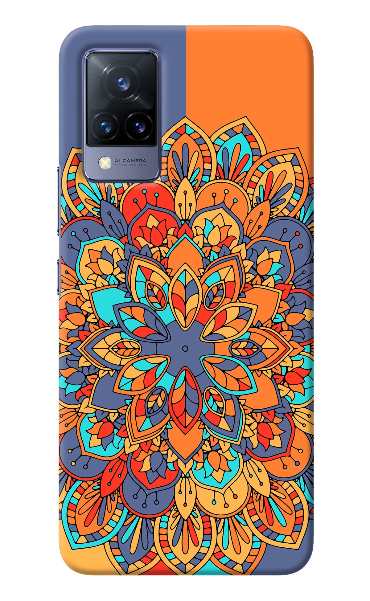 Color Mandala Vivo V21 Back Cover