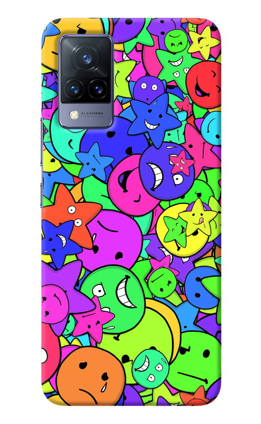 Fun Doodle Vivo V21 Back Cover