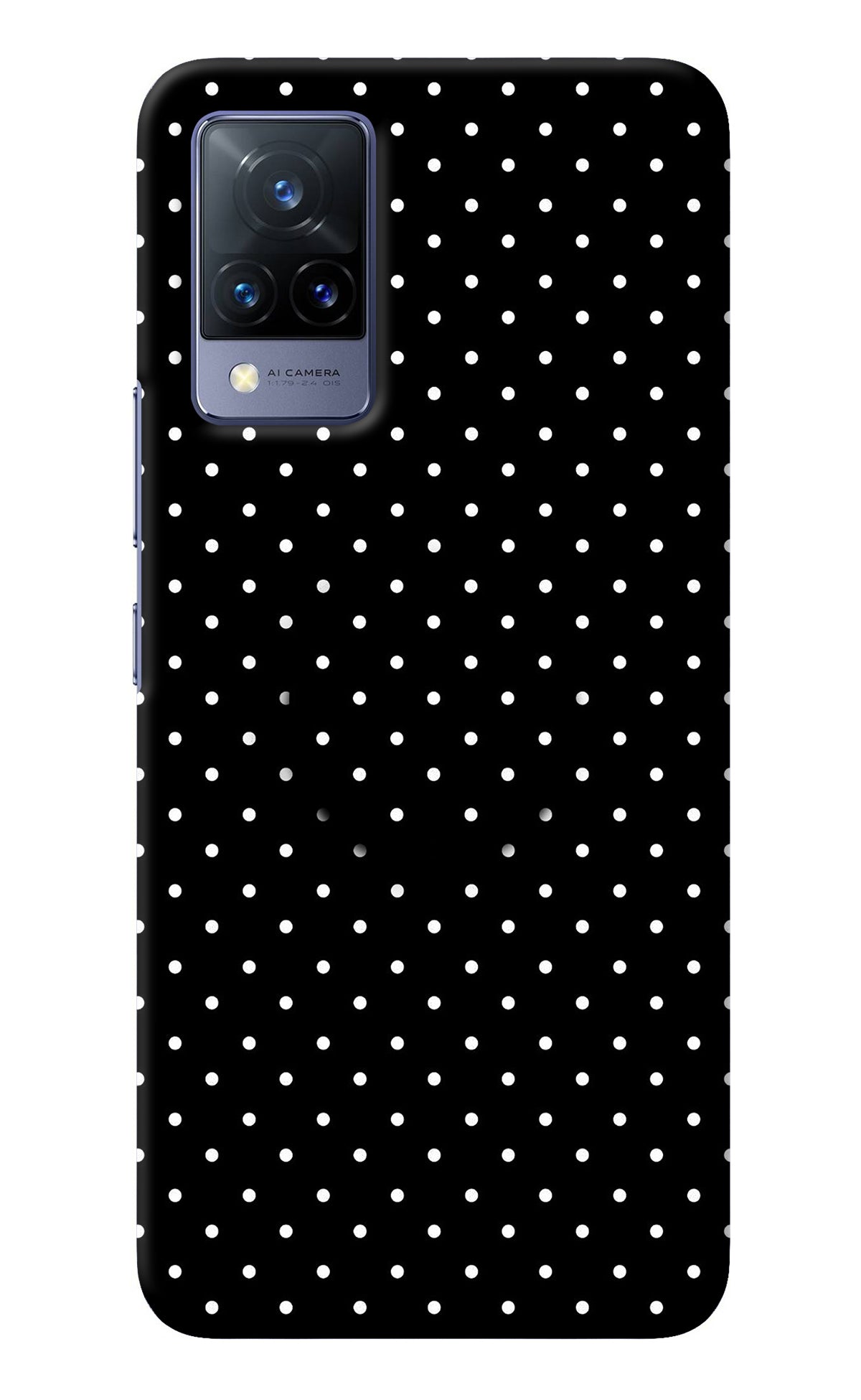 White Dots Vivo V21 Pop Case