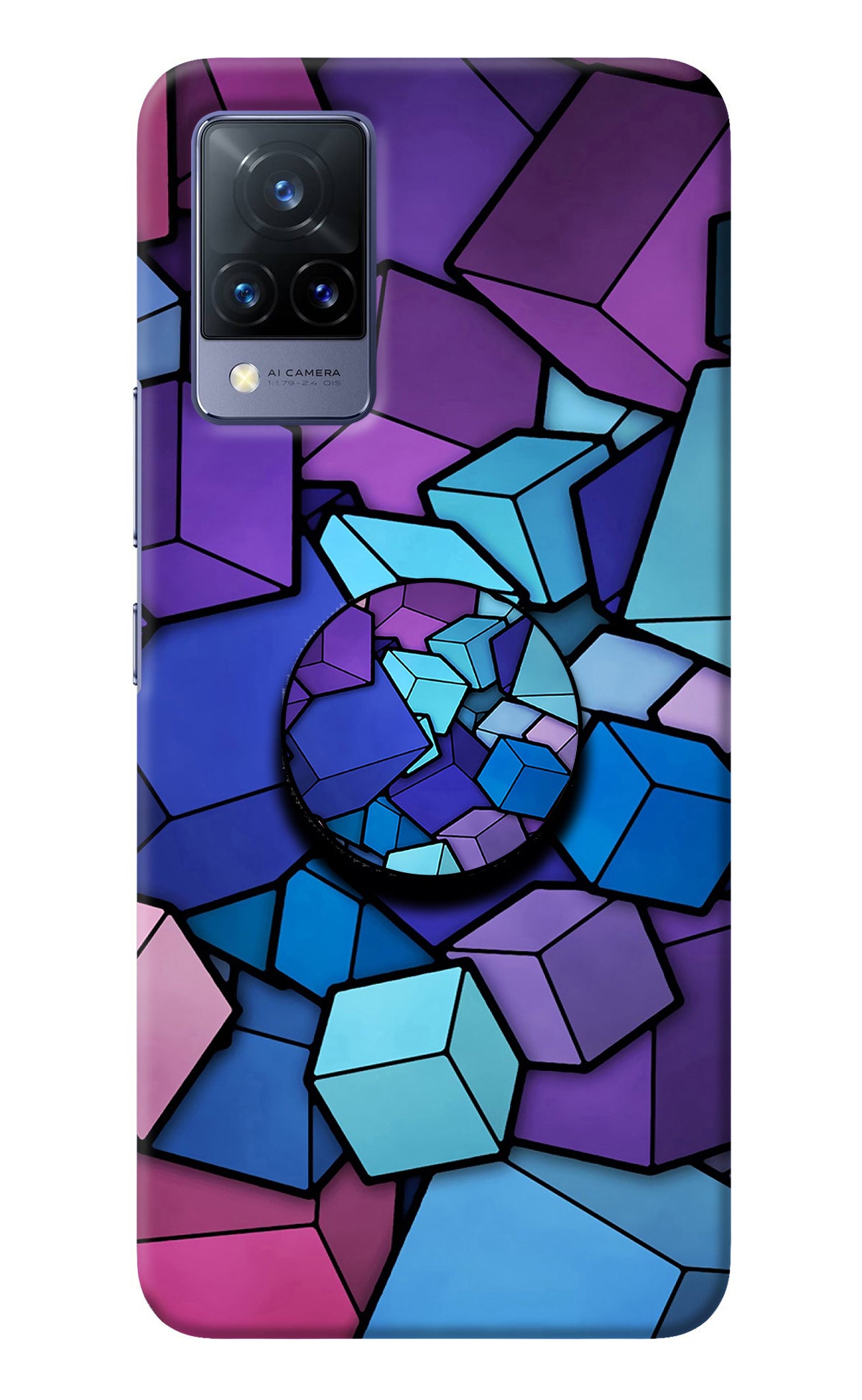 Cubic Abstract Vivo V21 Pop Case