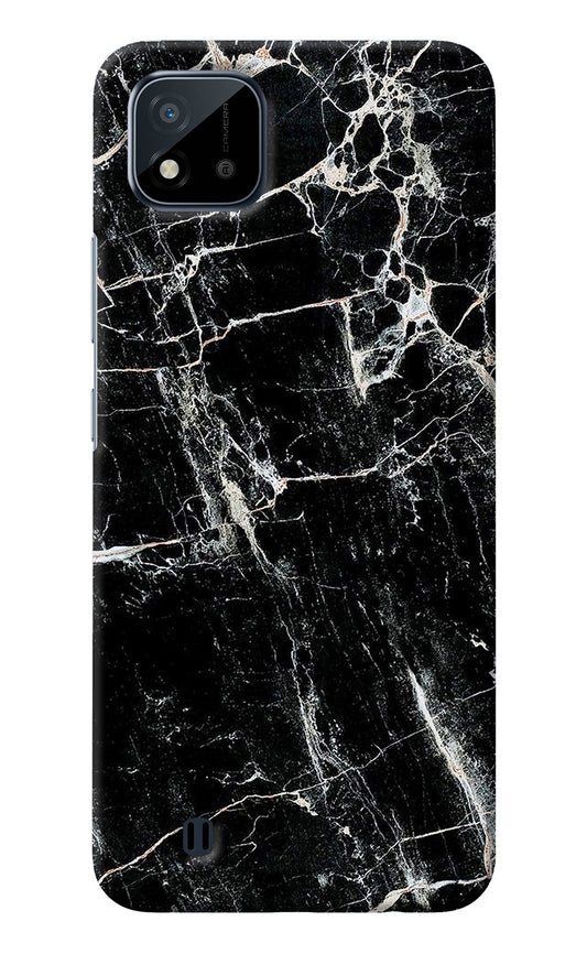 Black Marble Texture Realme C20 Back Cover