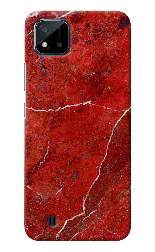 Red Marble Design Realme C20 Back Cover