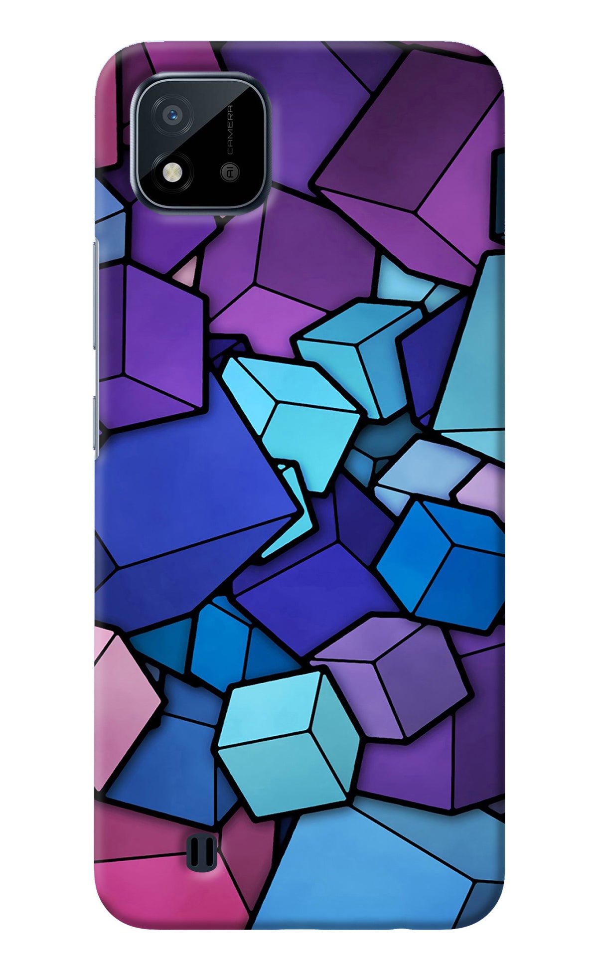 Cubic Abstract Realme C20 Back Cover