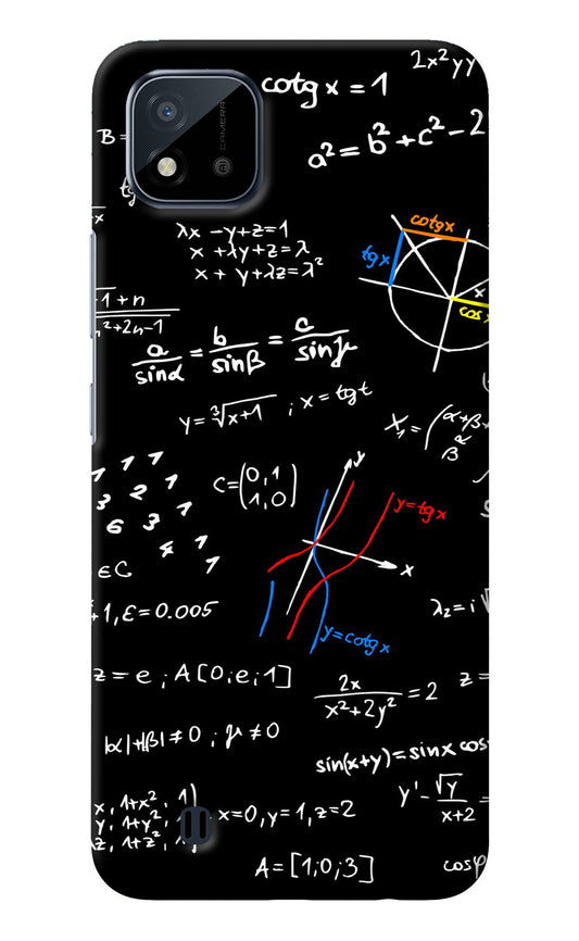 Mathematics Formula Realme C20 Back Cover