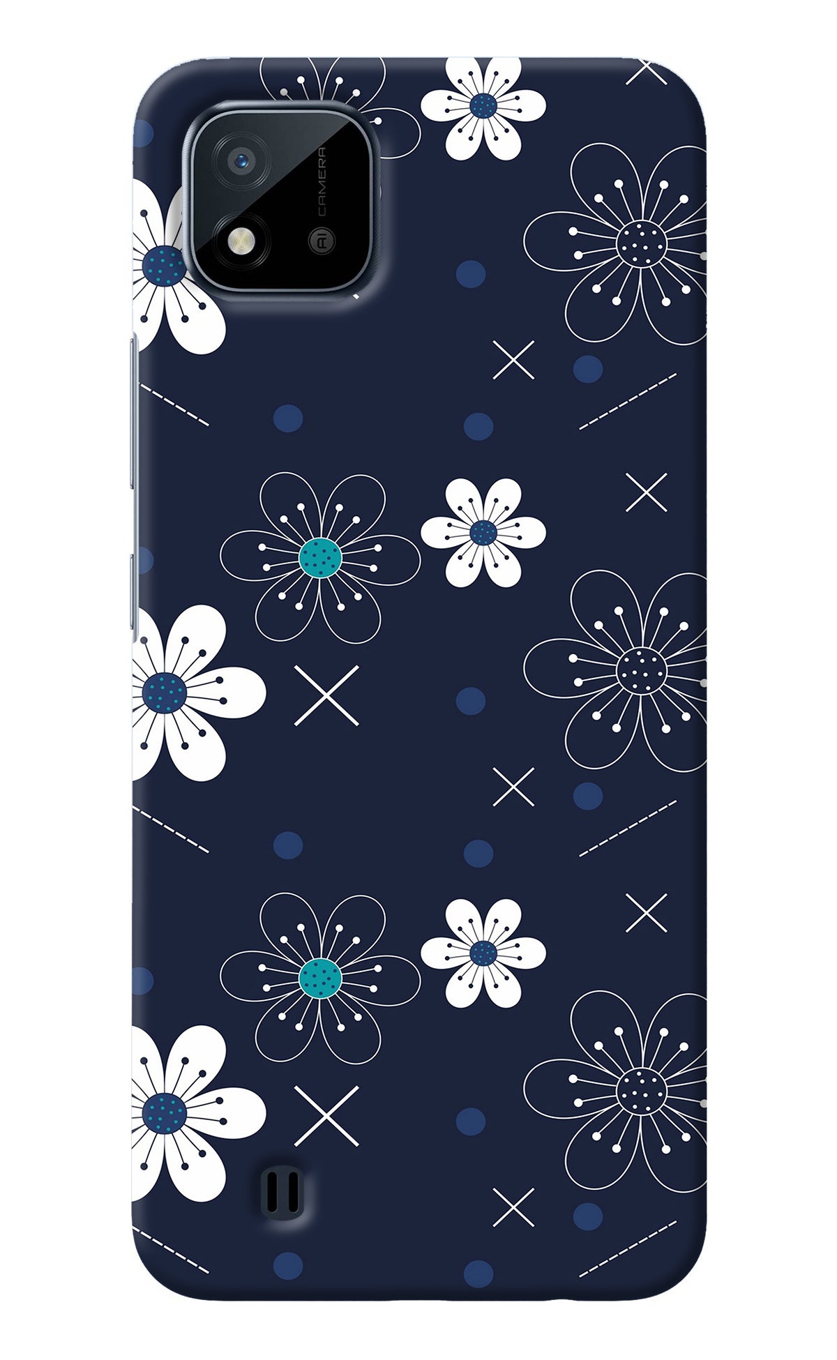 Flowers Realme C20 Back Cover