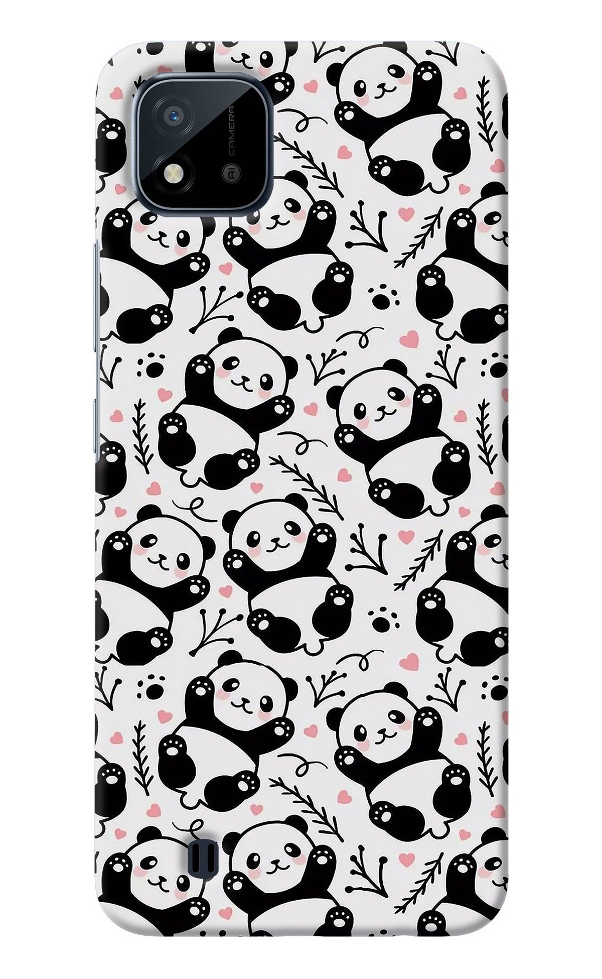 Cute Panda Realme C20 Back Cover