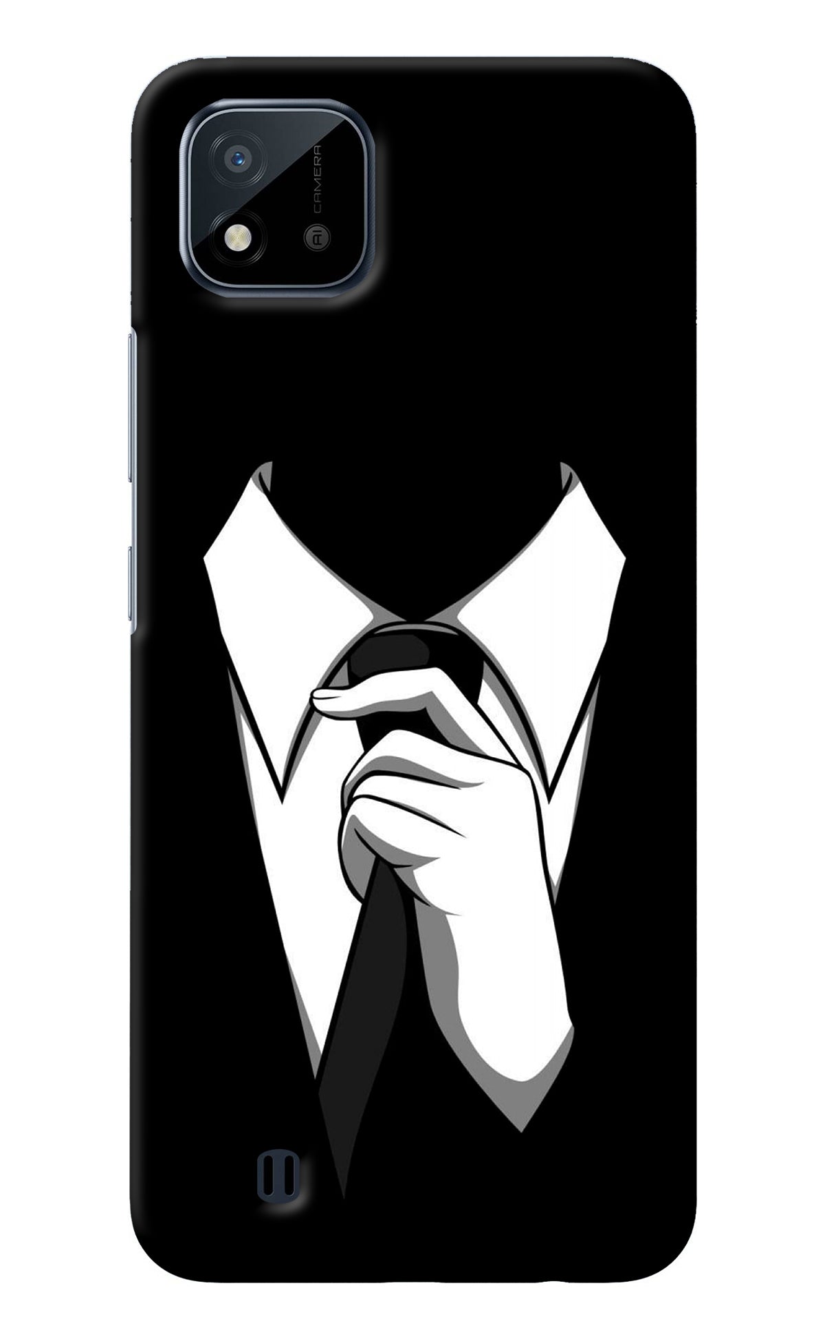 Black Tie Realme C20 Back Cover