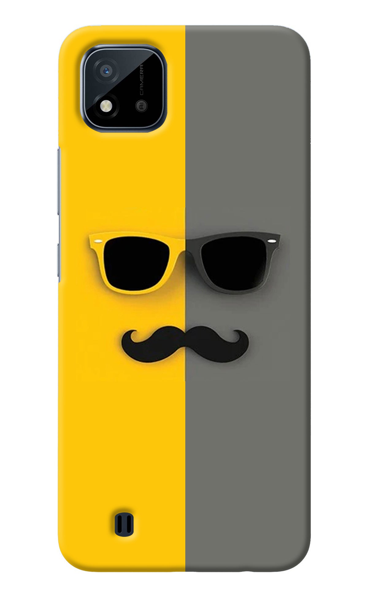 Sunglasses with Mustache Realme C20 Back Cover