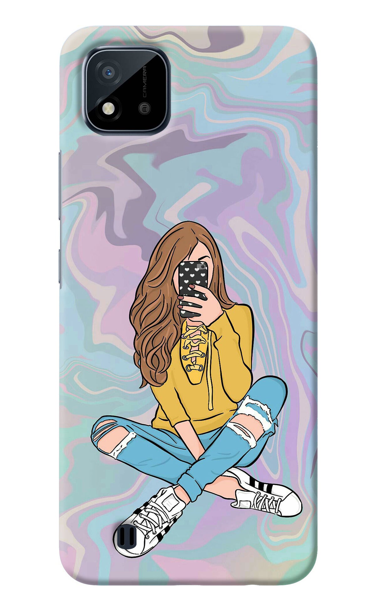 Selfie Girl Realme C20 Back Cover