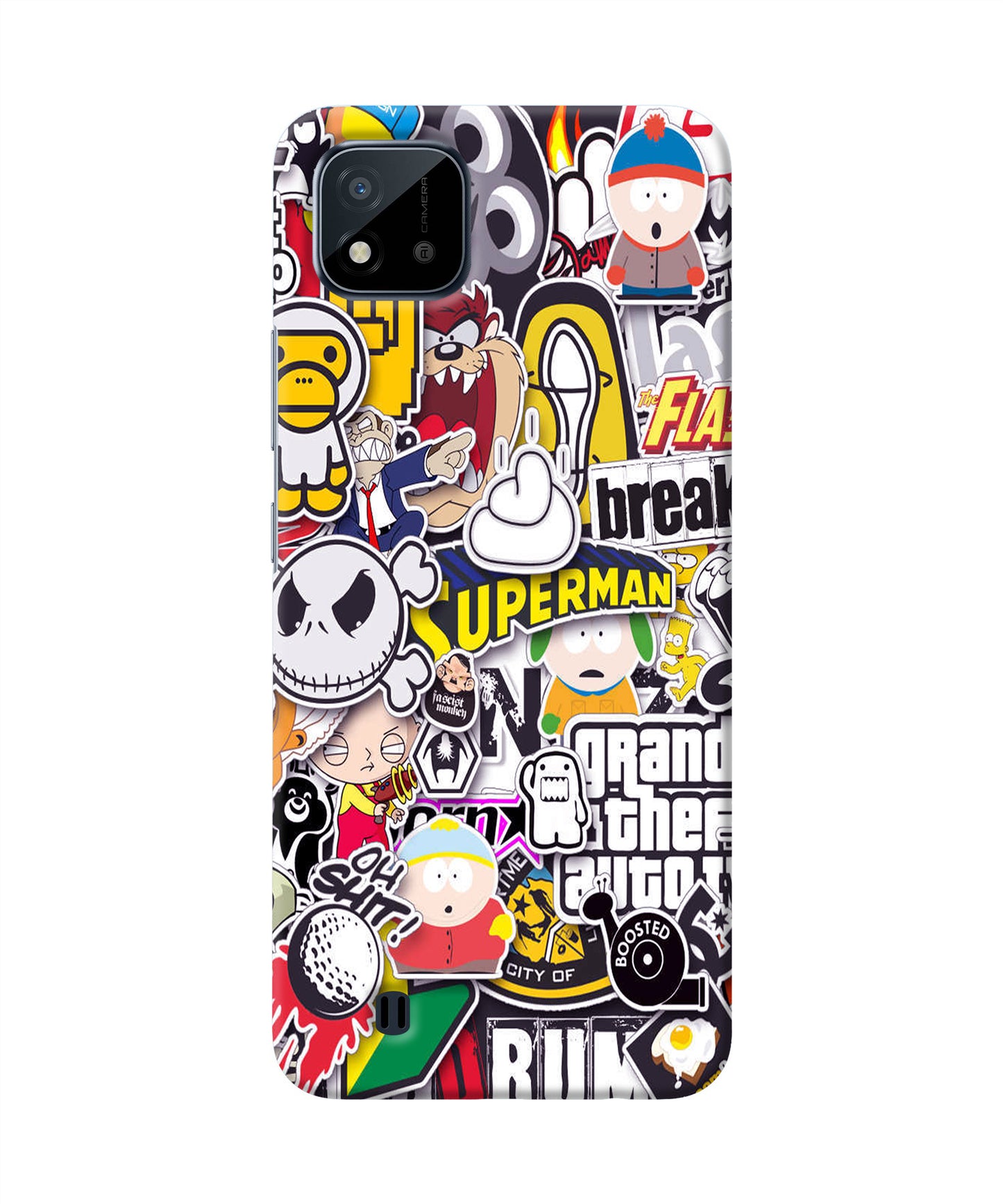 Sticker Bomb Realme C20 Back Cover