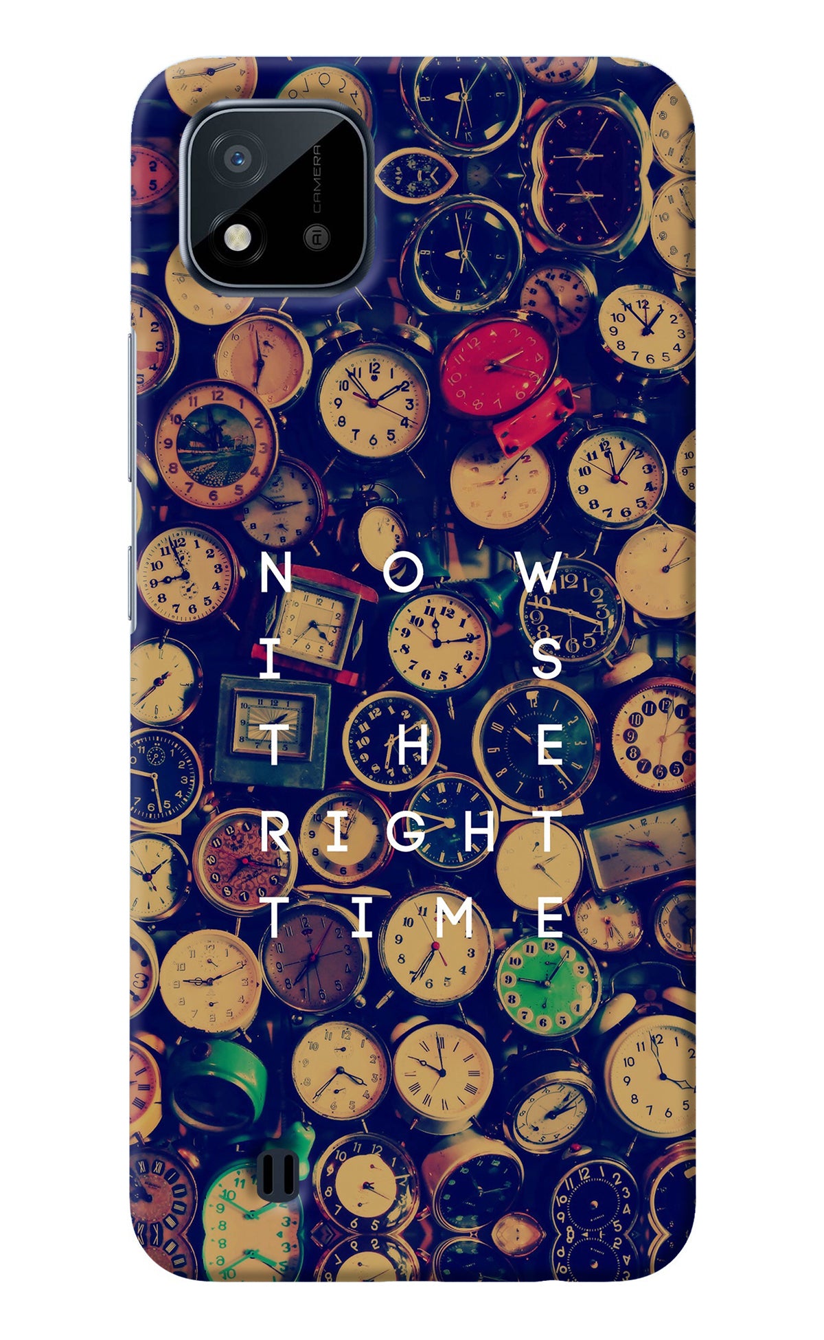 Now is the Right Time Quote Realme C20 Back Cover