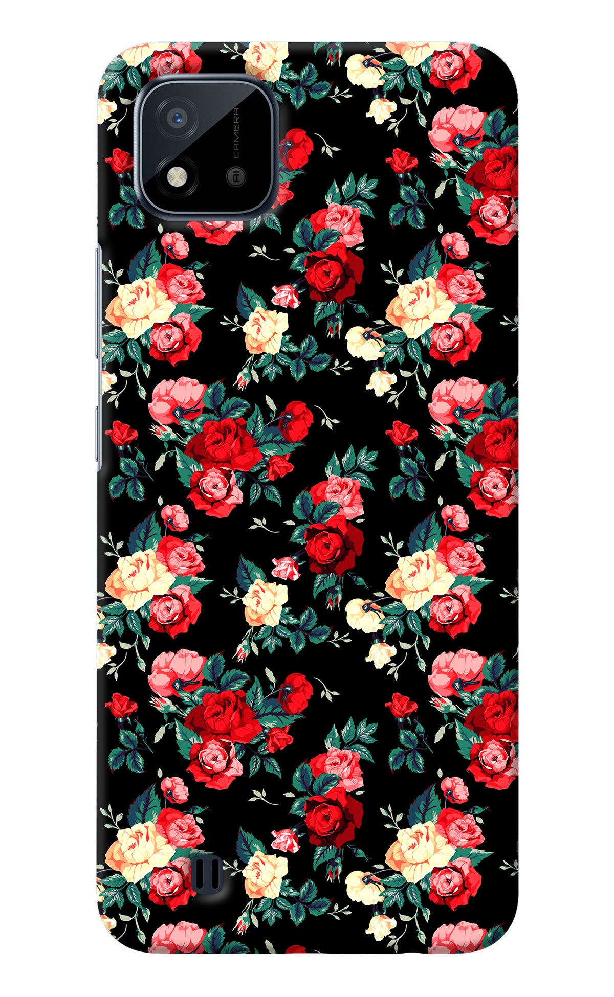 Rose Pattern Realme C20 Back Cover