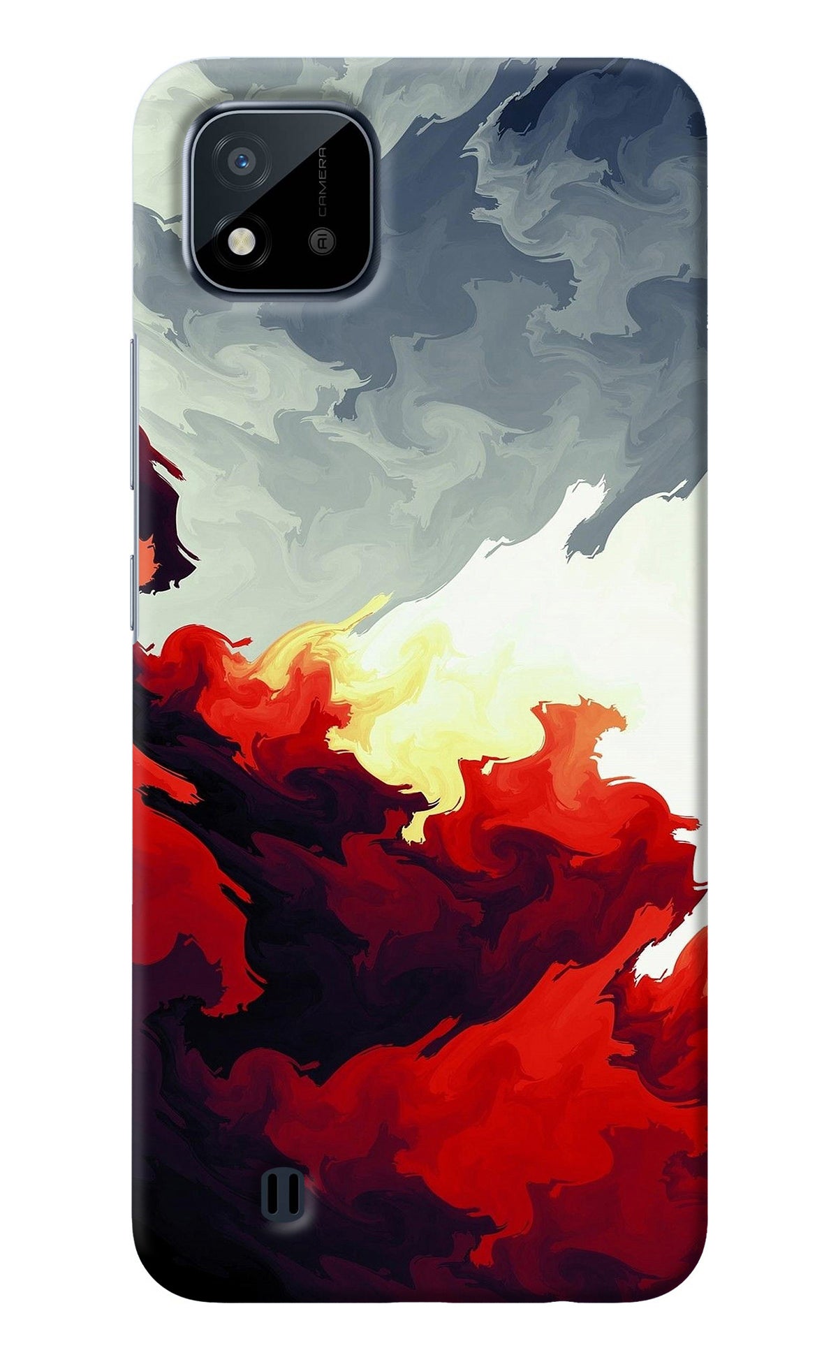 Fire Cloud Realme C20 Back Cover