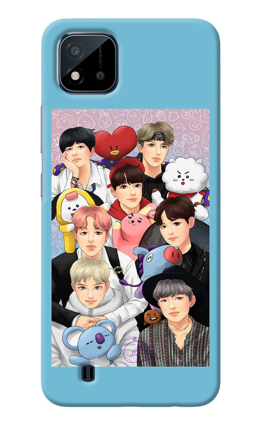 BTS with animals Realme C20 Back Cover