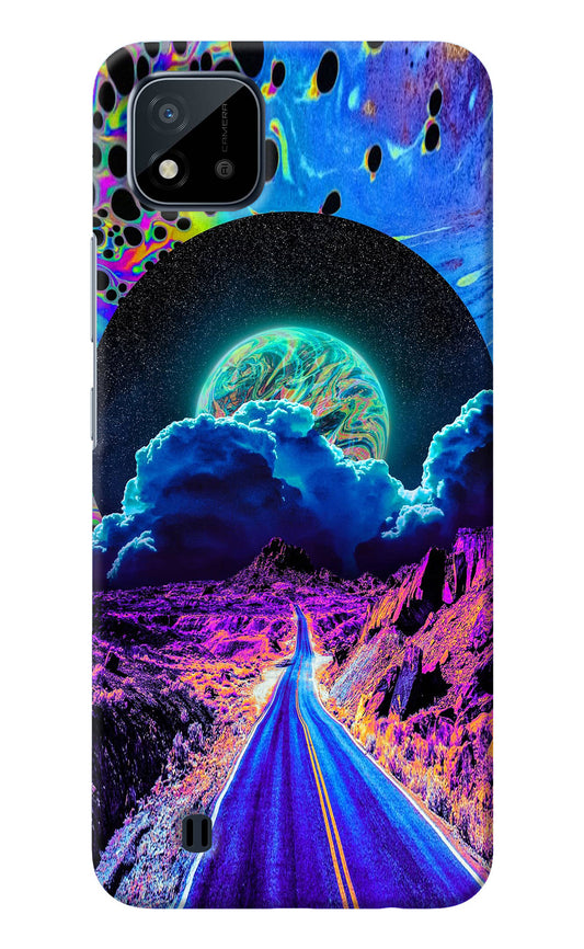 Psychedelic Painting Realme C20 Back Cover