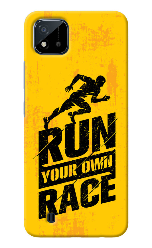 Run Your Own Race Realme C20 Back Cover