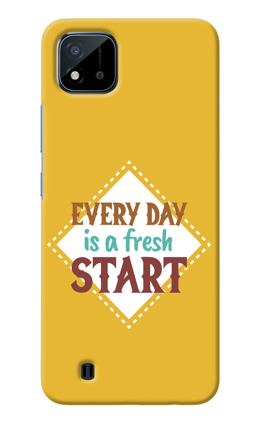 Every day is a Fresh Start Realme C20 Back Cover