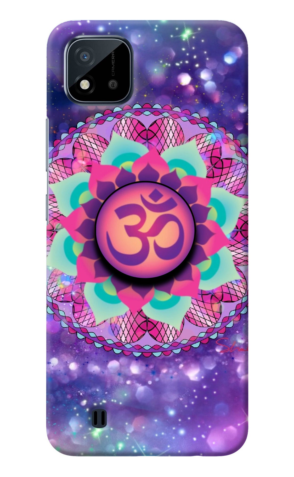 Om Purple Realme C20 Pop Case