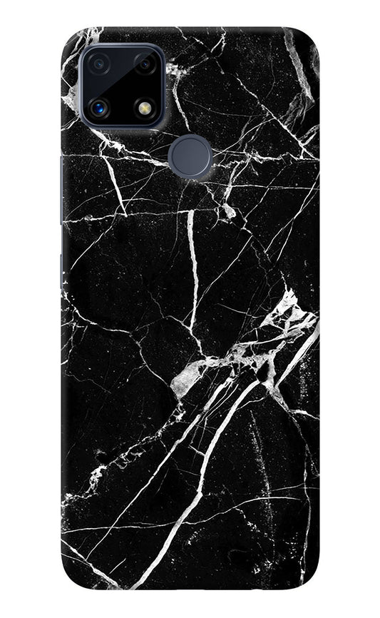 Black Marble Pattern Realme C25/C25s Back Cover