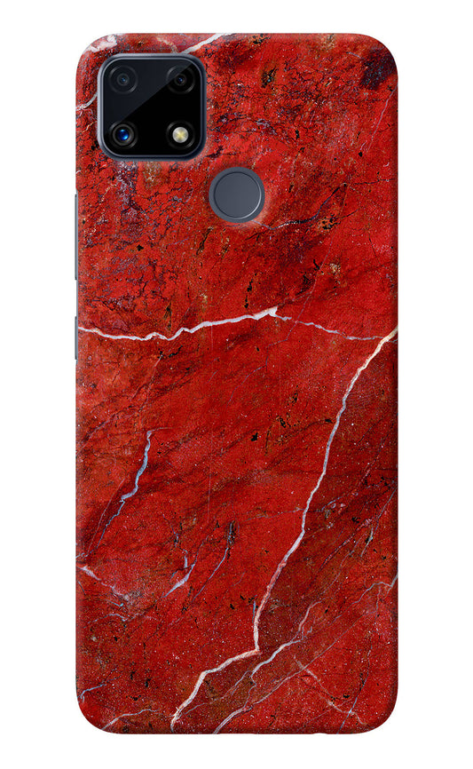 Red Marble Design Realme C25/C25s Back Cover