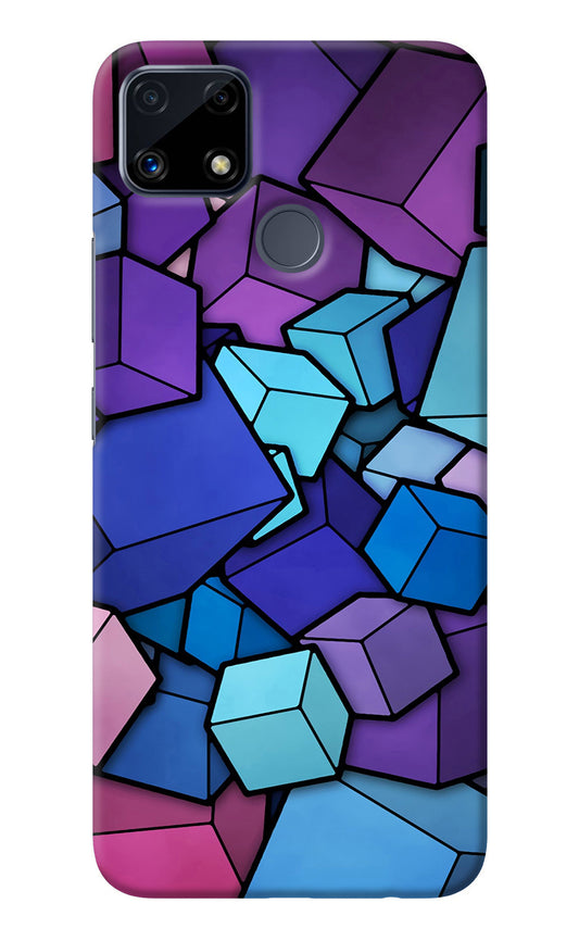 Cubic Abstract Realme C25/C25s Back Cover