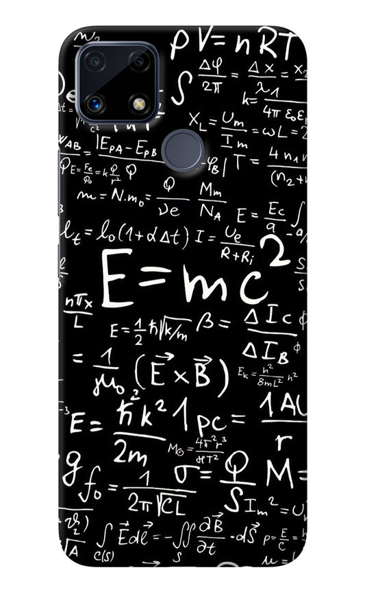 Physics Albert Einstein Formula Realme C25/C25s Back Cover