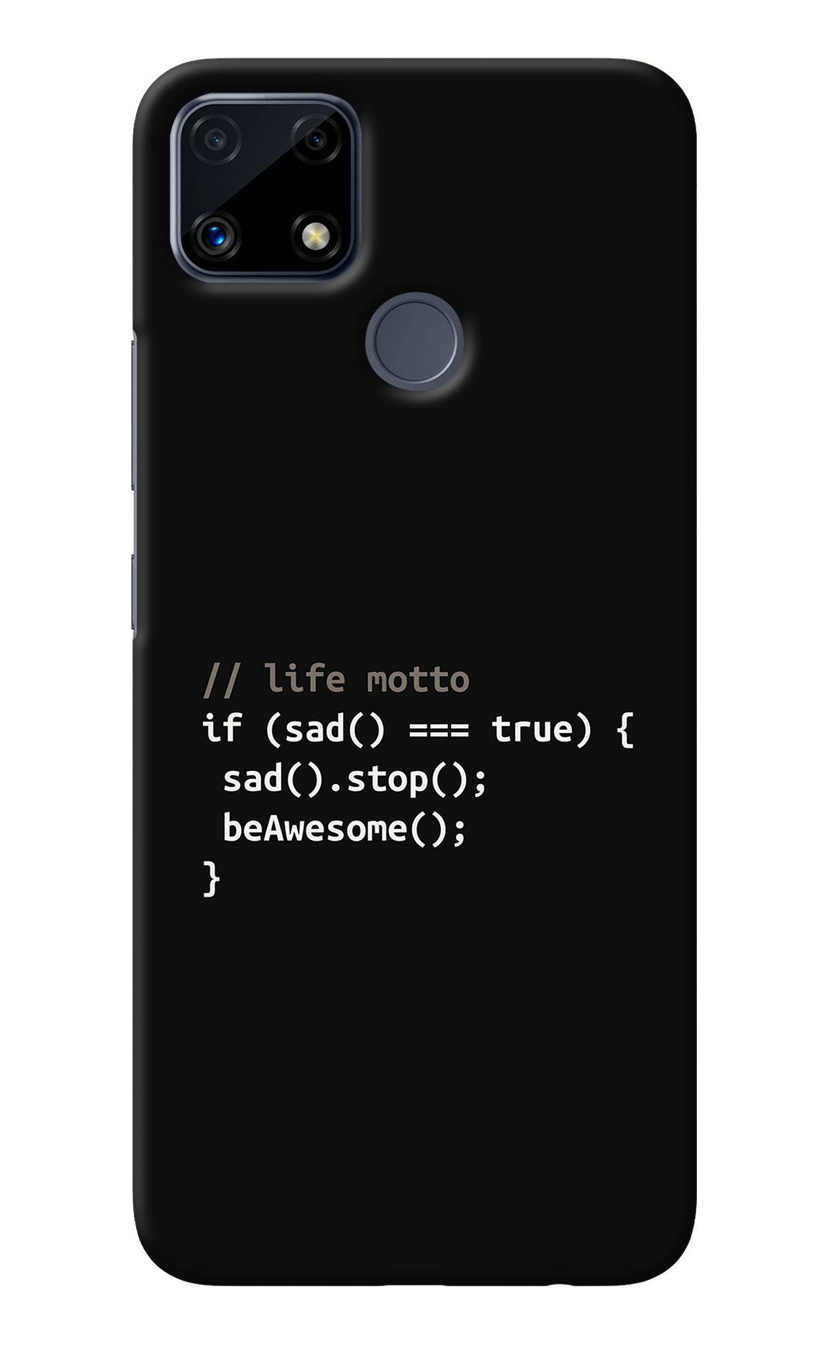 Life Motto Code Realme C25/C25s Back Cover