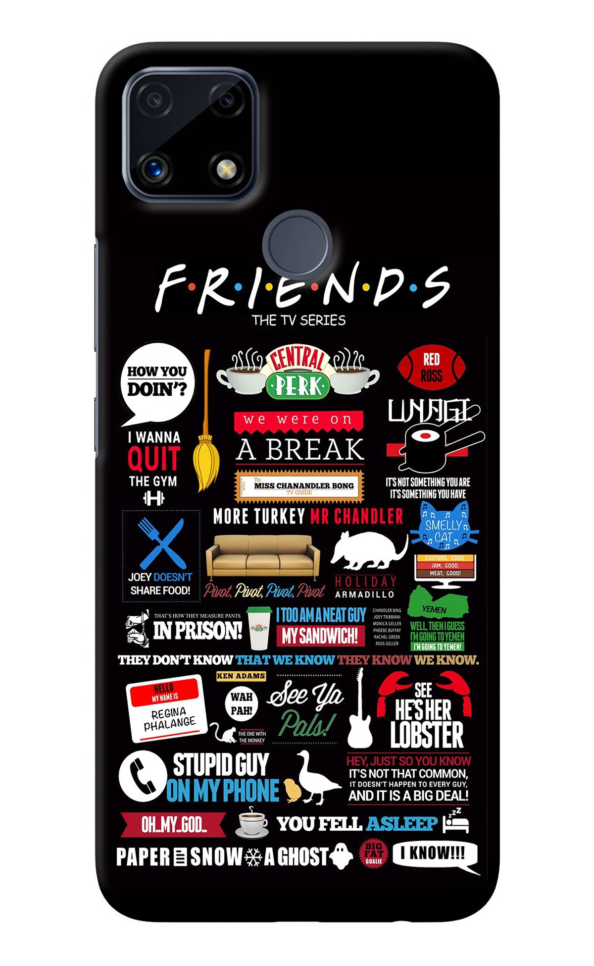 FRIENDS Realme C25/C25s Back Cover