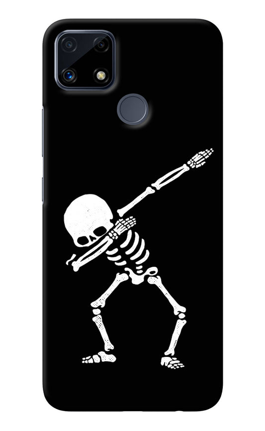 Dabbing Skeleton Art Realme C25/C25s Back Cover