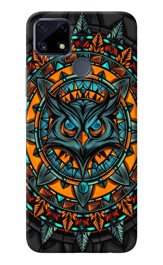 Angry Owl Art Realme C25/C25s Back Cover