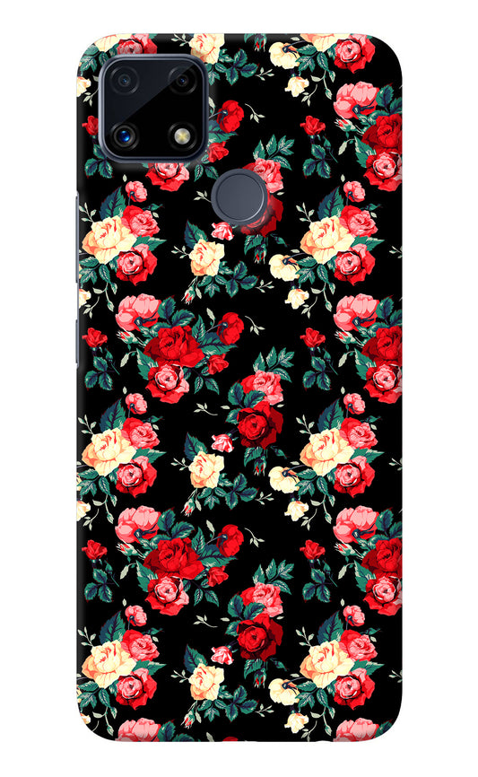 Rose Pattern Realme C25/C25s Back Cover