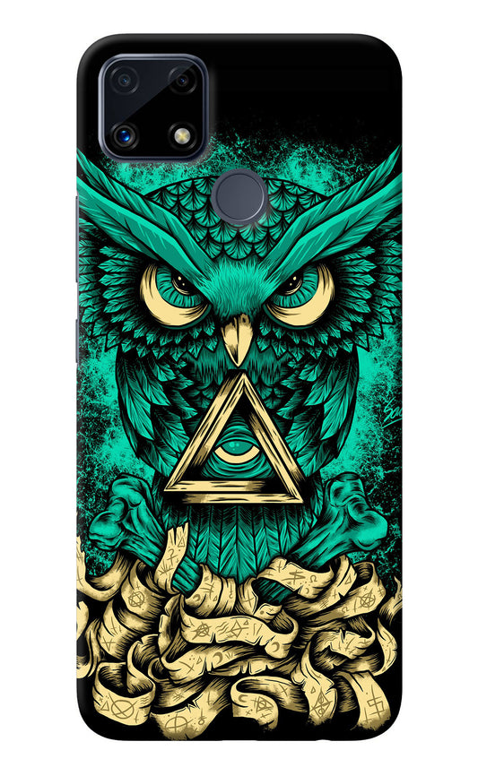 Green Owl Realme C25/C25s Back Cover