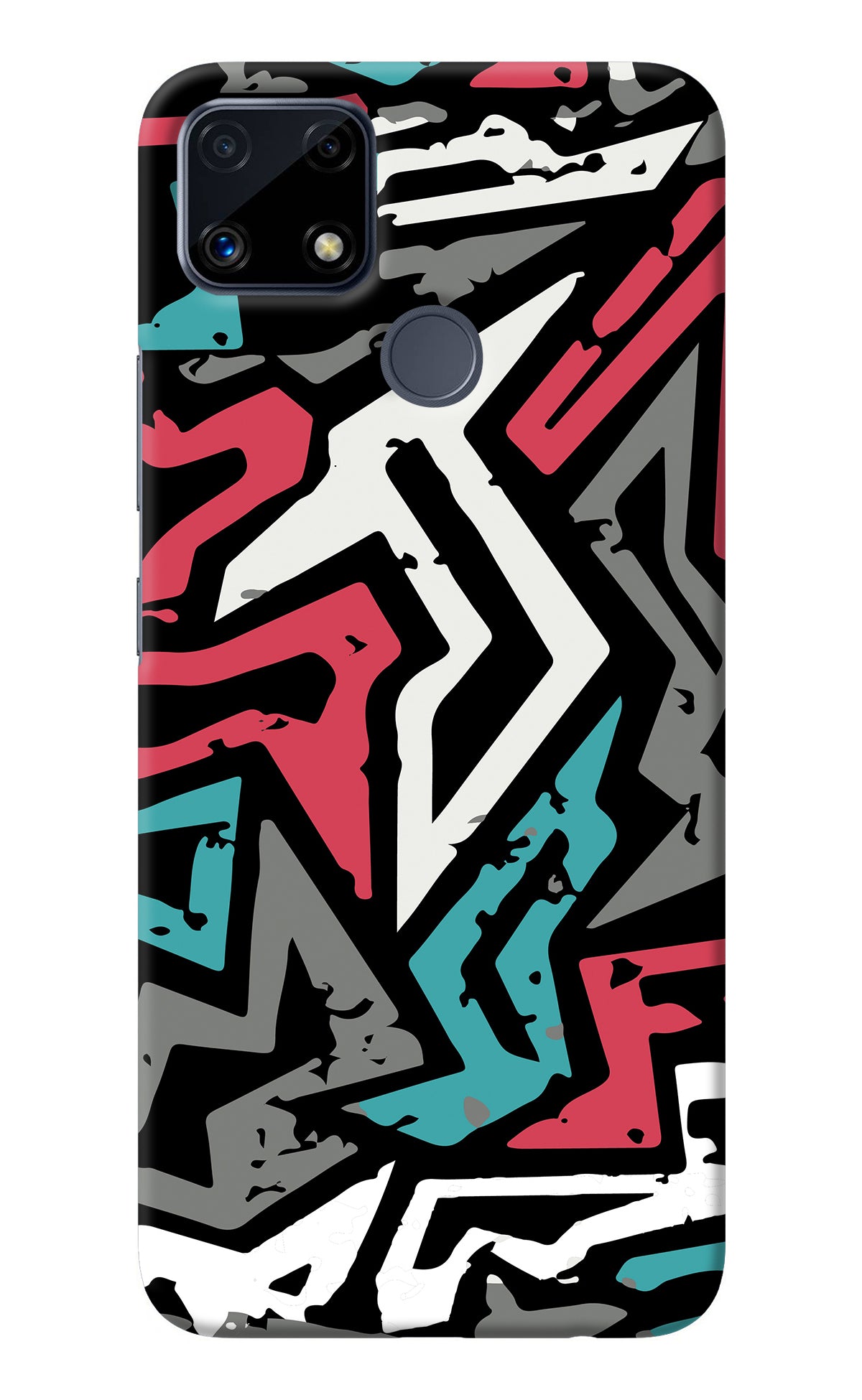 Geometric Graffiti Realme C25/C25s Back Cover