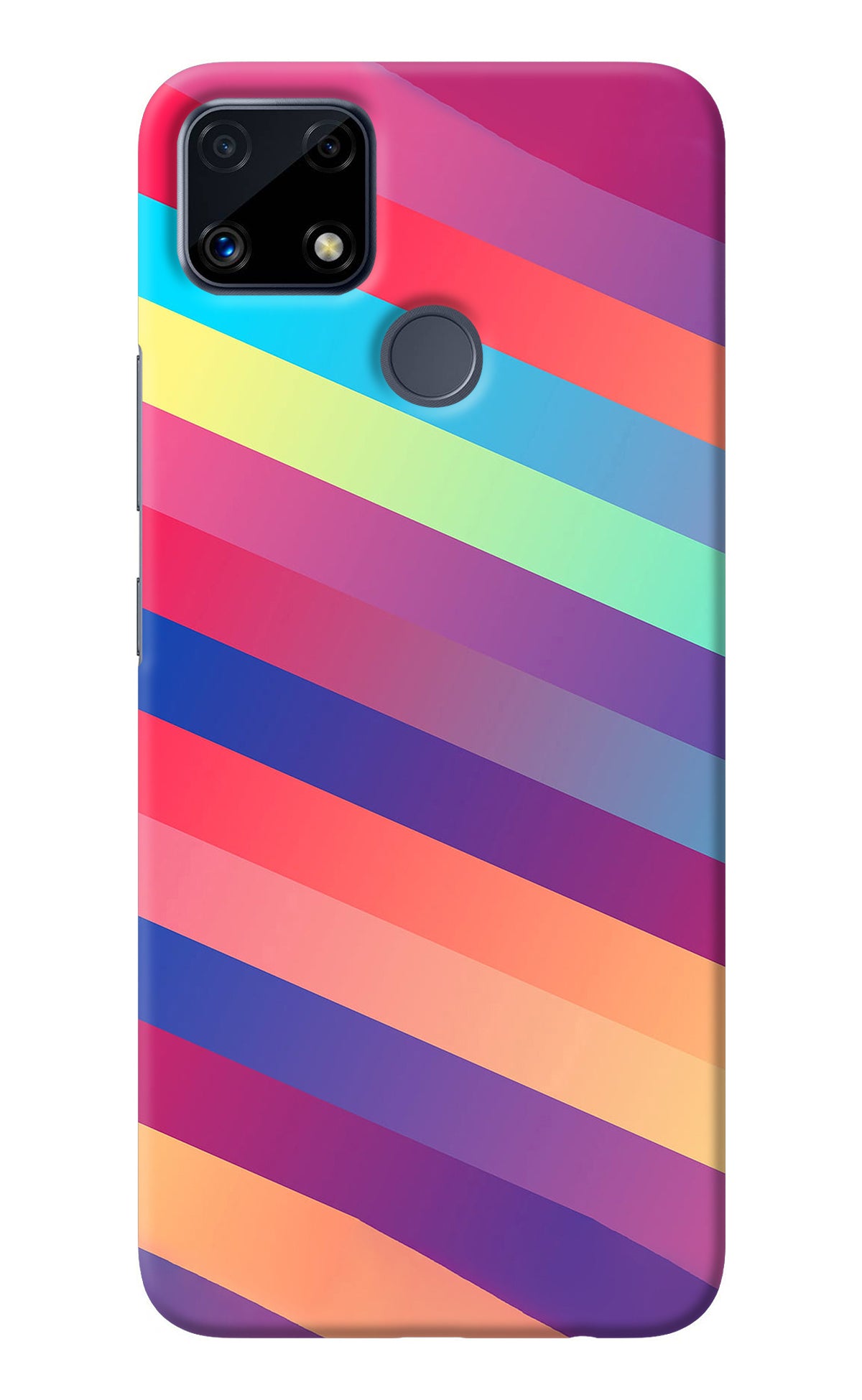 Stripes color Realme C25/C25s Back Cover