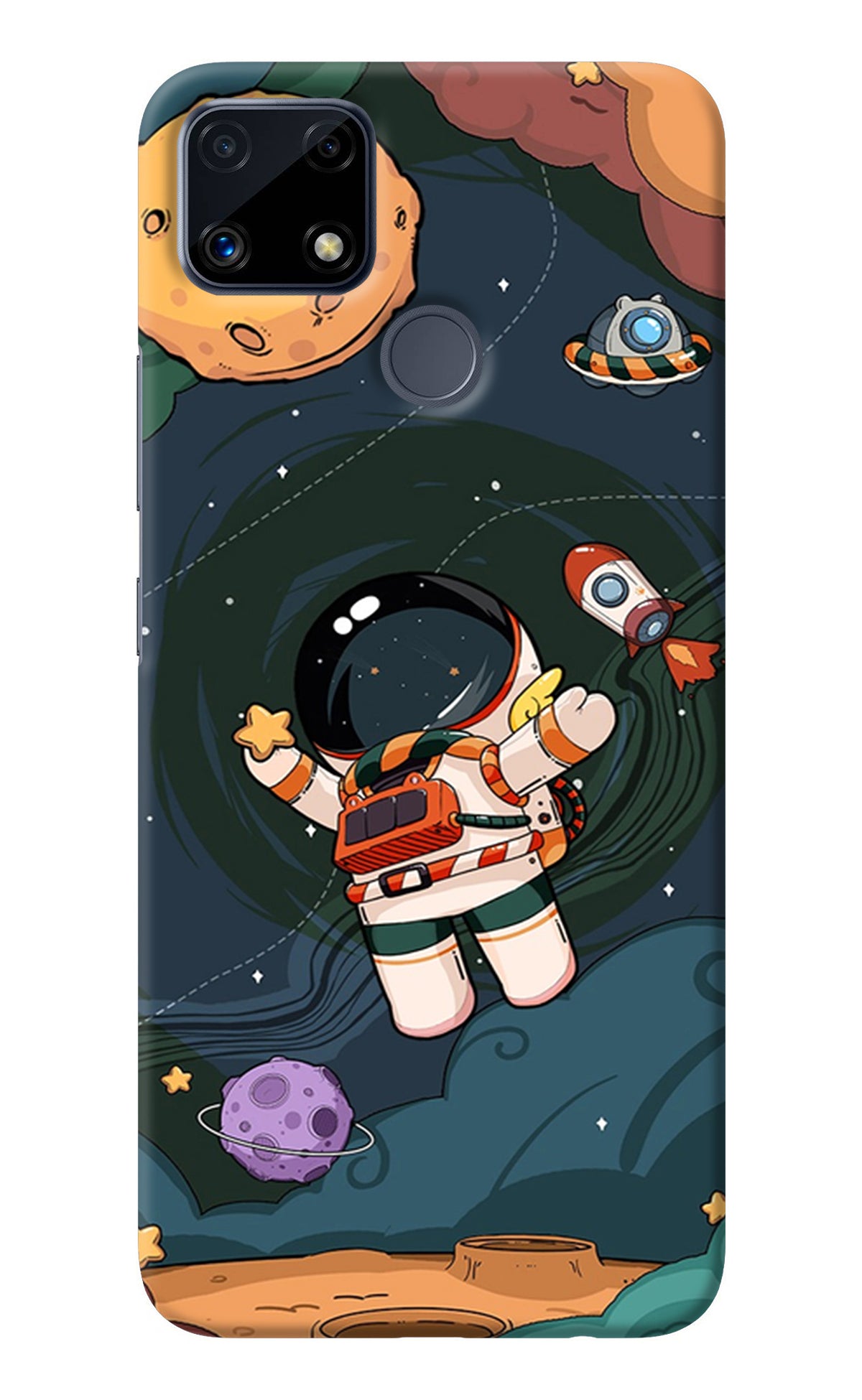 Cartoon Astronaut Realme C25/C25s Back Cover