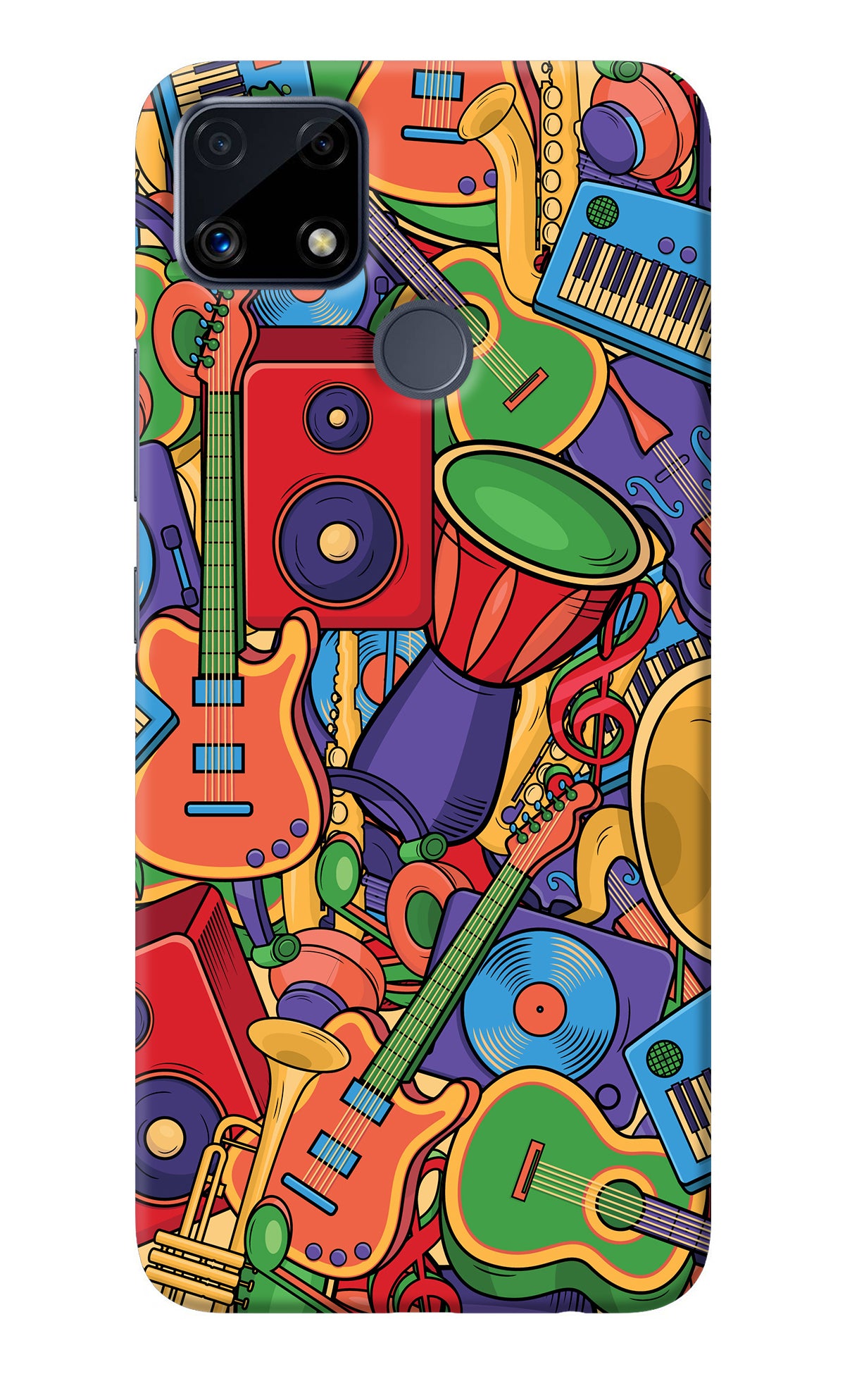 Music Instrument Doodle Realme C25/C25s Back Cover