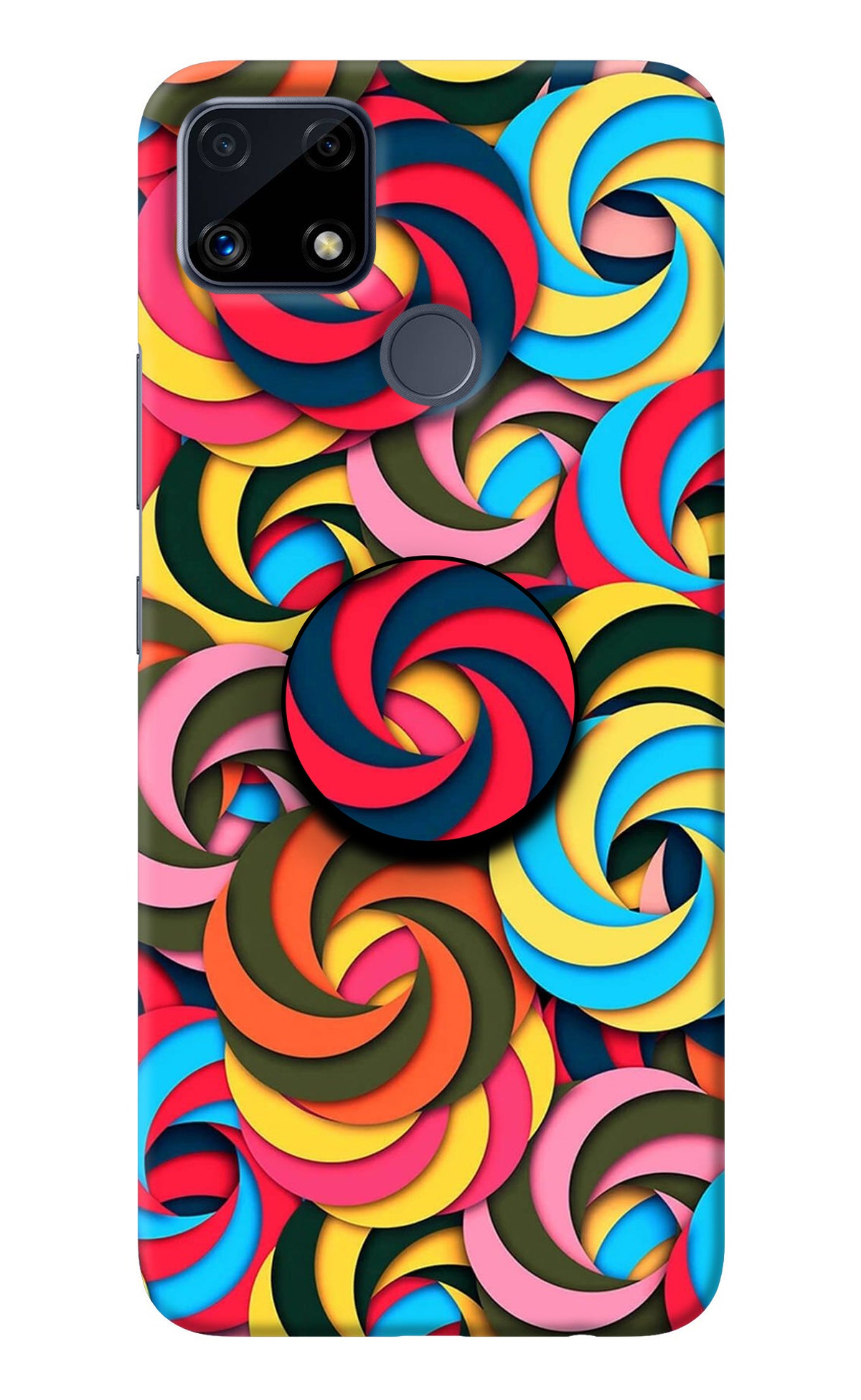 Spiral Pattern Realme C25/C25s Pop Case