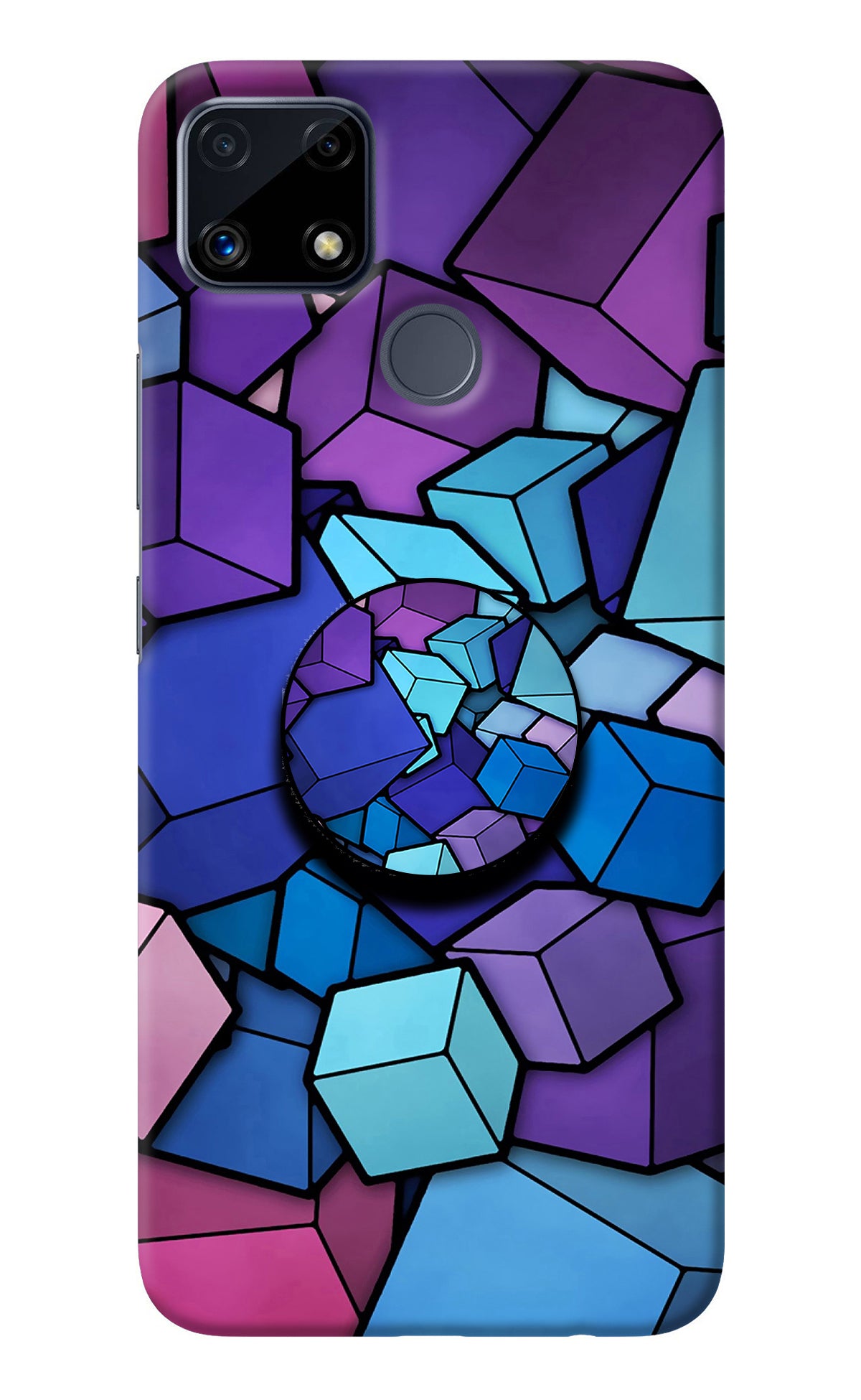 Cubic Abstract Realme C25/C25s Pop Case