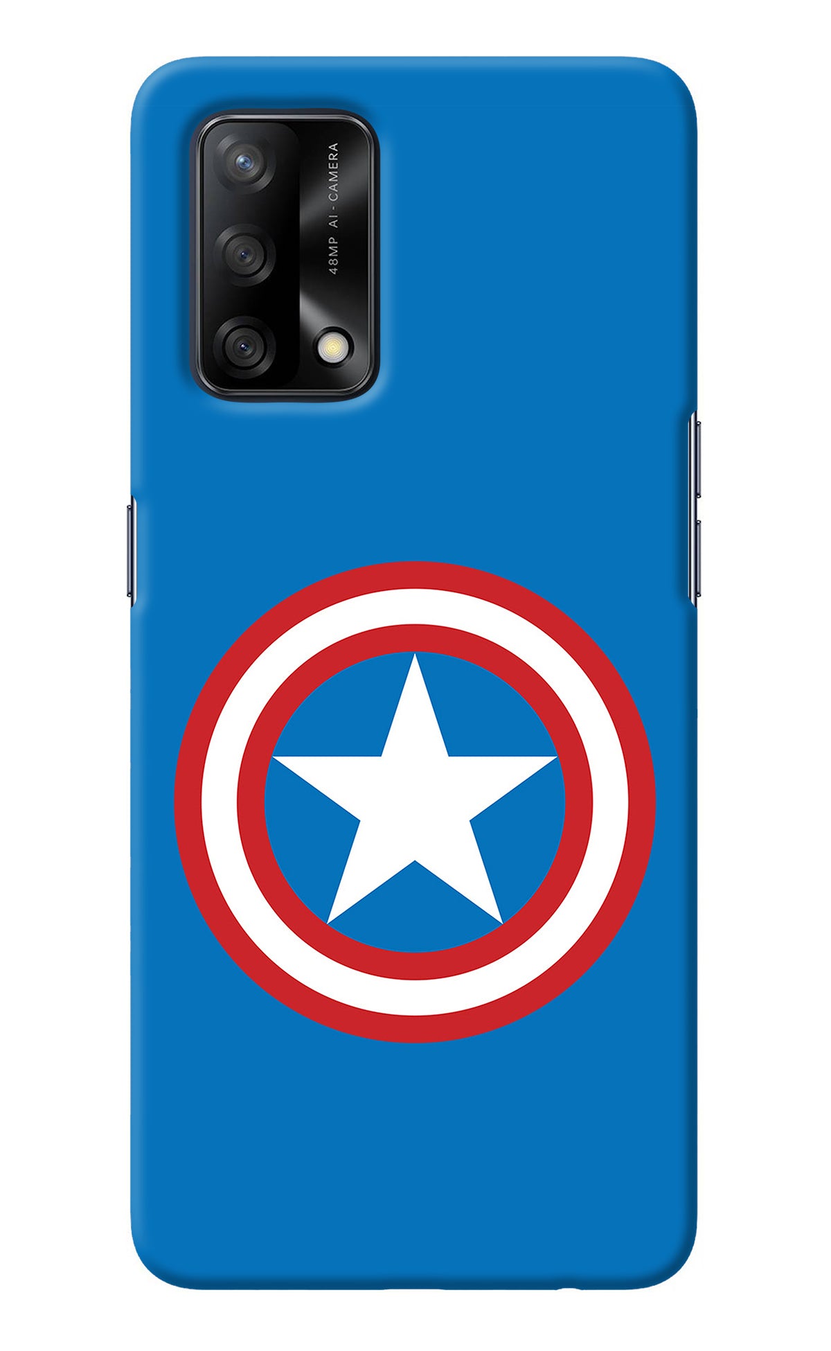 Captain America Logo Oppo F19/F19s Back Cover