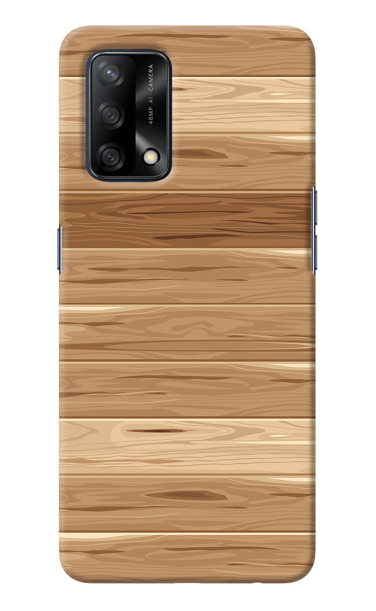 Wooden Vector Oppo F19/F19s Back Cover