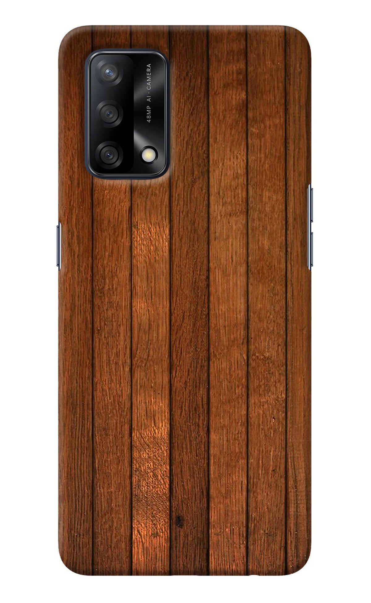 Wooden Artwork Bands Oppo F19/F19s Back Cover