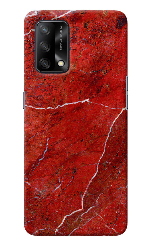 Red Marble Design Oppo F19/F19s Back Cover