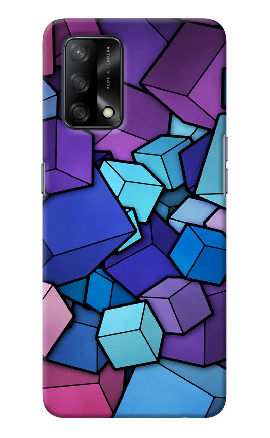 Cubic Abstract Oppo F19/F19s Back Cover